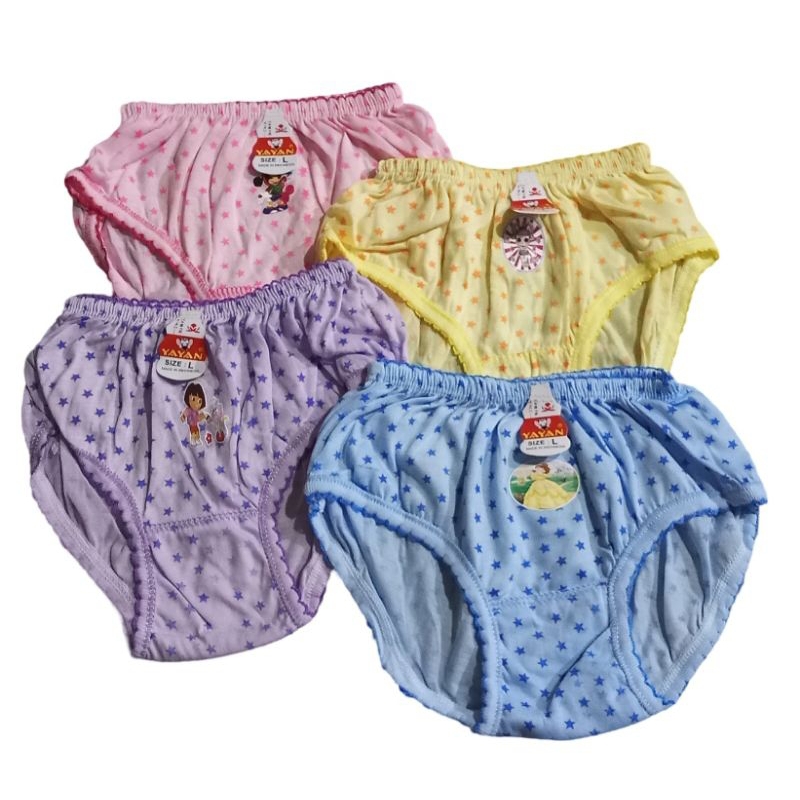 CD Anak Perempuan Murah/Bahan Katun/Karet Pinggang