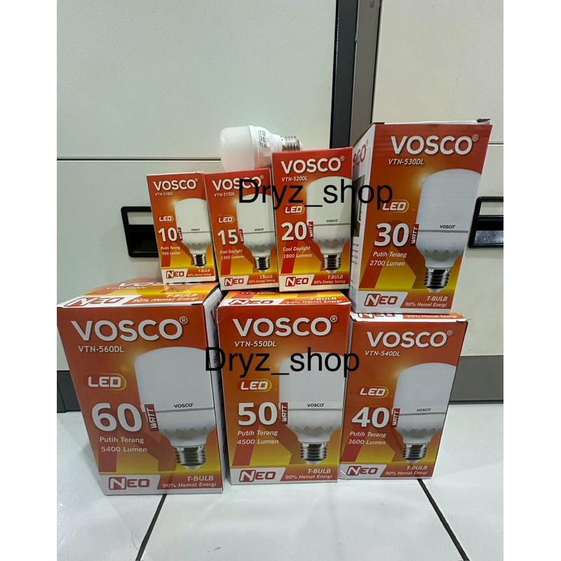 lampu led bulb kapsul jumbos vosco neo / lampu kapsul jumbo vosco 5w 10w 15w 20w 30w 40w 50w 60w