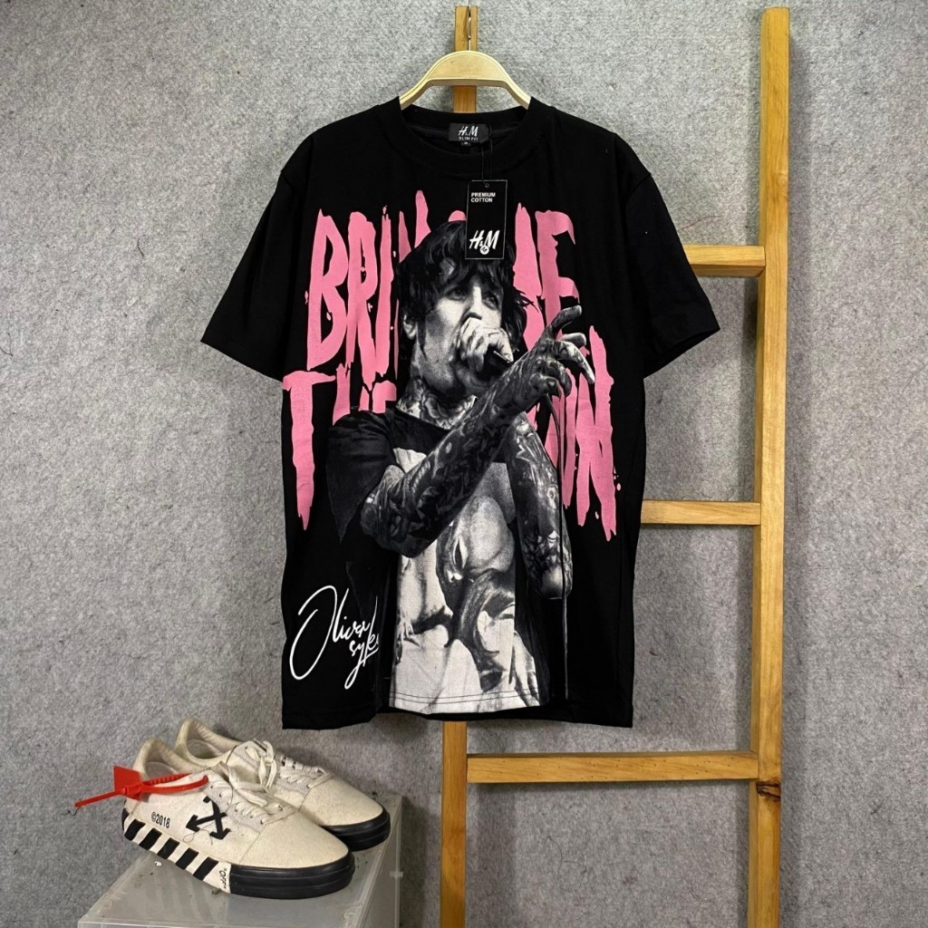 KAOS T-SHIRT MUSIC BMTH BRING ME THE HORIZON DROWN BLACK