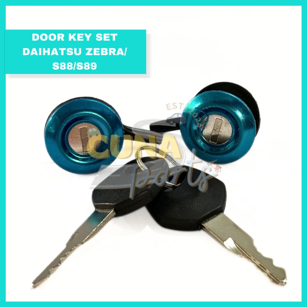Door Key Set/Kunci Pintu Mobil - Daihatsu Zebra/S88/S89 [Cuna Parts]