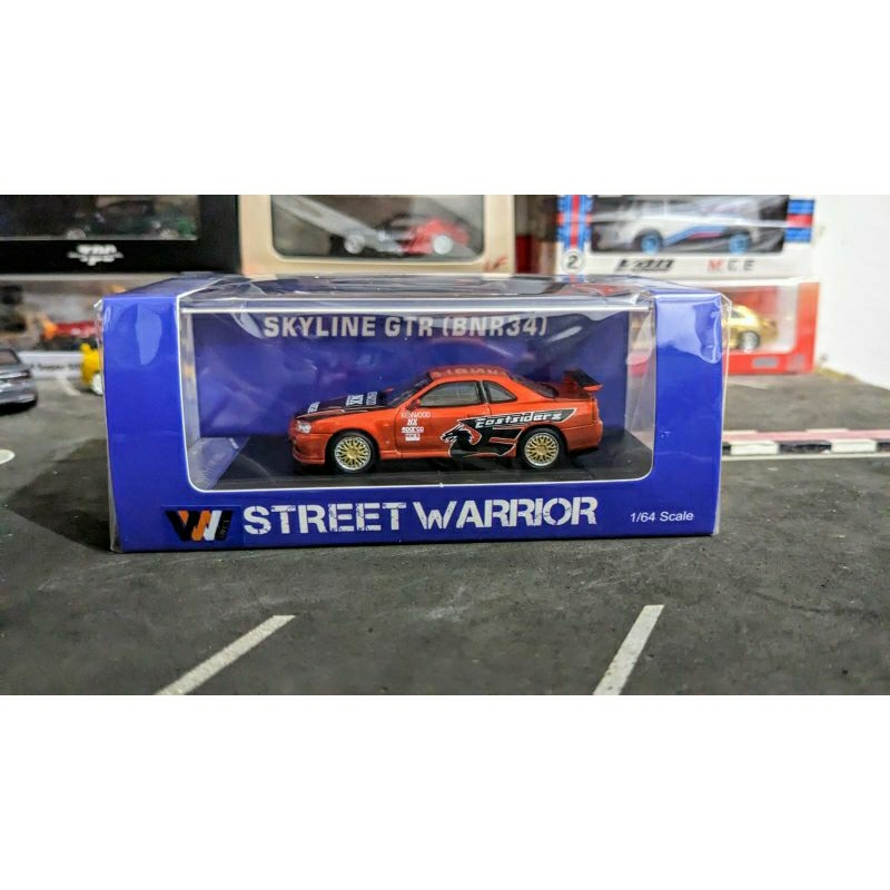 Diecast Street Warrior Nissan Skyline GTR R34 NFS Livery Segel