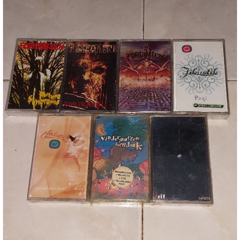 kaset FORGOTTEN / JIKUSTIK / JULIETTE / KINDERGARTEN / /RIF (Segel)