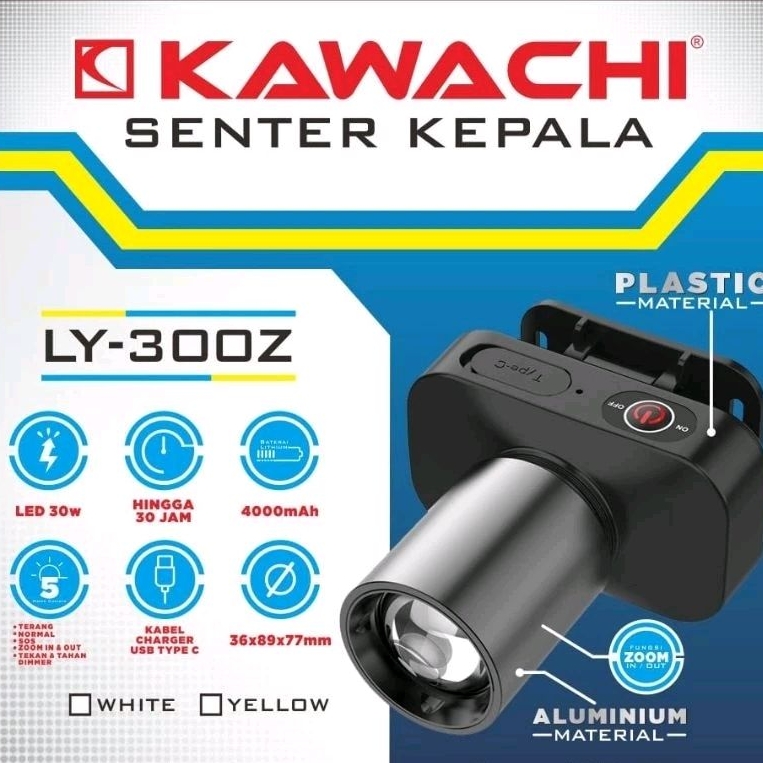 Senter Kepala Kawachi Zoom LY-300Z