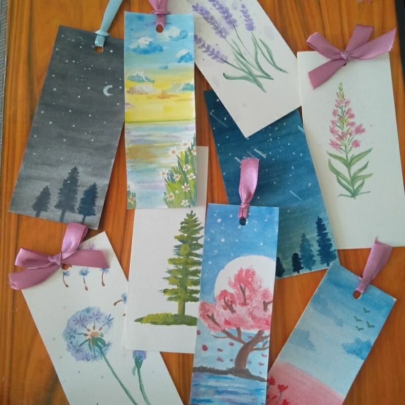

(Isi 3)Bookmark watercolor handmade
