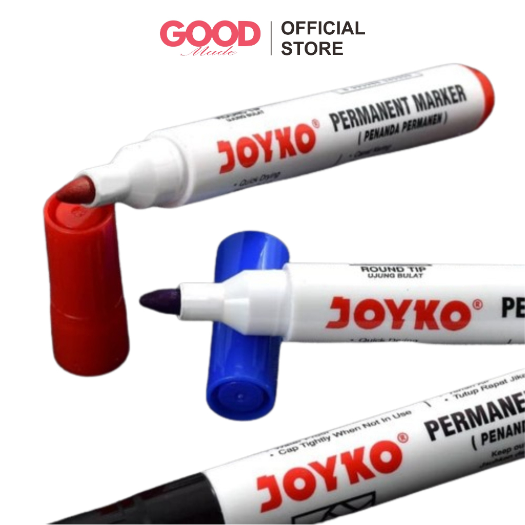 

GOOD MADE - Spidol Permanent Marker Waterproof Dry Fast Tahan Air Tidak Luntur | COD