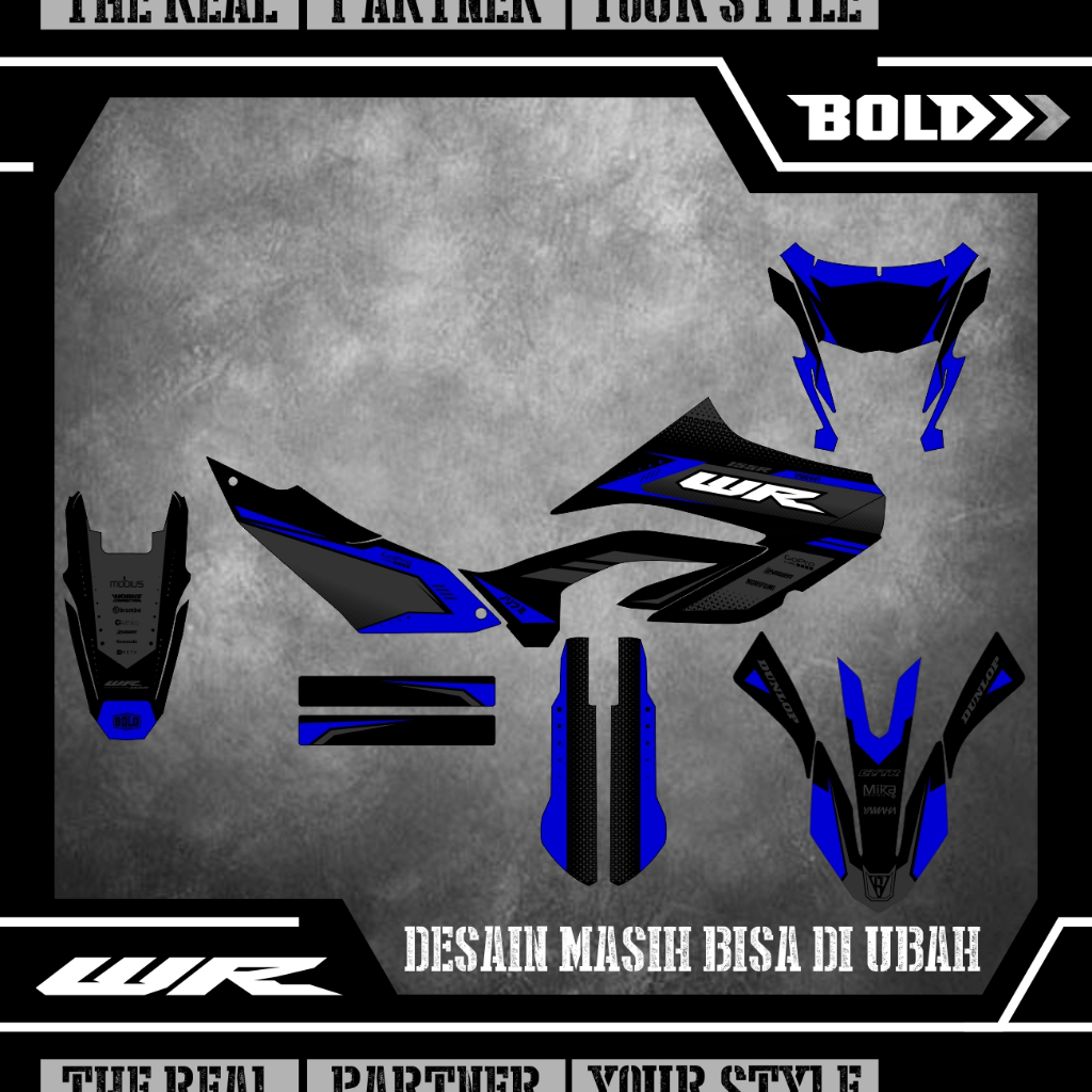 STICKER DECAL Trail YAMAHA WR 155 supermoto 37
