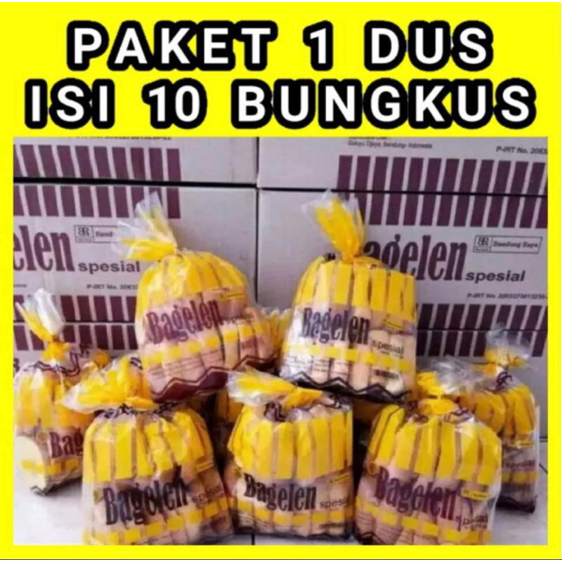 

1 Dus isi 10 bungkus Roti Bagelen Asli Bandung raya