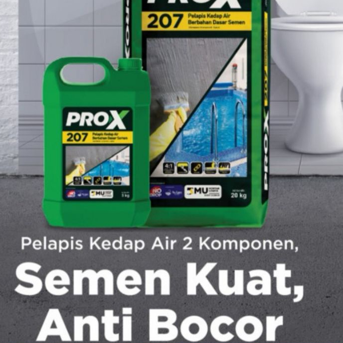 Semen Kedap Air 2 Komponen ProX Pro x 207 Nodrop No Drop Mu Sika 107 Mortar Semen Kedap Air Waterpro