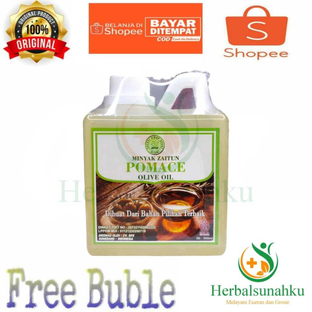 

Minyak Zaitun Pomace | BPZ Pomace Olive Oil | Minyak Zaitun 500 Ml