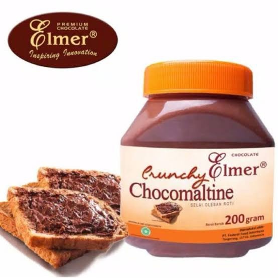 

Elmer Crunchy Chocomaltine 200 gram Selai Olesan Roti Chocolate Spread Oles Roti Menu Sarapan Pagi Coklat Malt Choco Krispi Bahan Baking Campuran Topping Kue Roti Donat Donut Cake Decoration Breakfast Menu Halal Ready Pekanbaru Riau Indonesia Gosend Grab