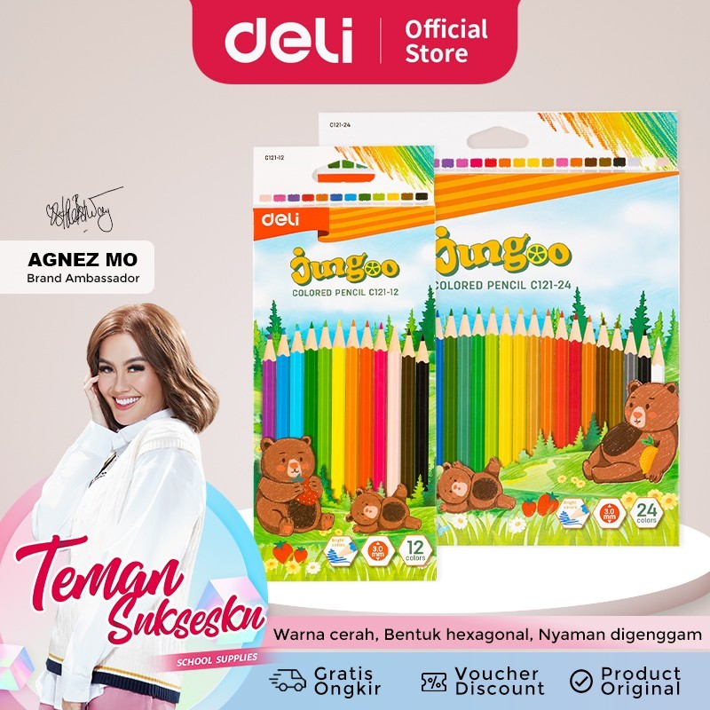 

Pensil Warna Deli EC121 Jungoo Color School