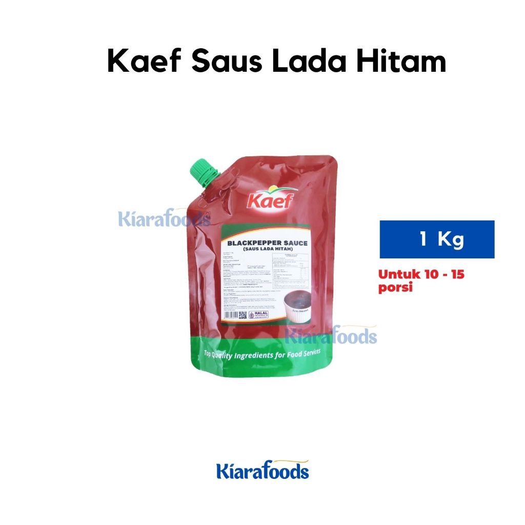 

KAEF Black Pepper Sauce 1 Kg | Saus Lada Hitam | Saus Steak | Hotpot Shabu-Shabu Bumbu Pasta