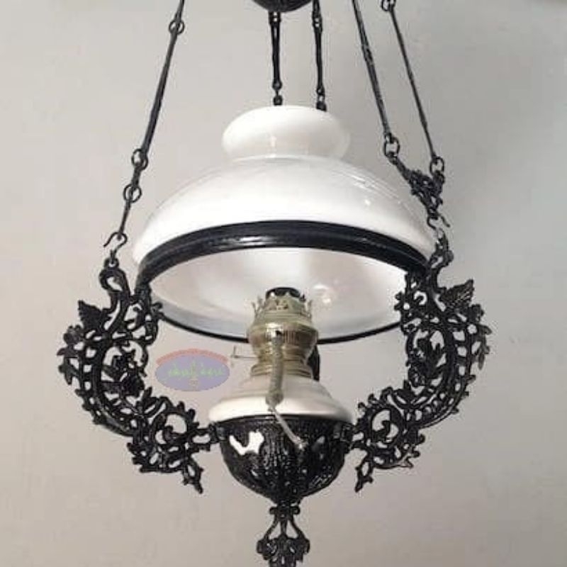 LAMPU gantung ANTIK,LAMPU HIAS jawa betawi bali DIAMETER 28CM