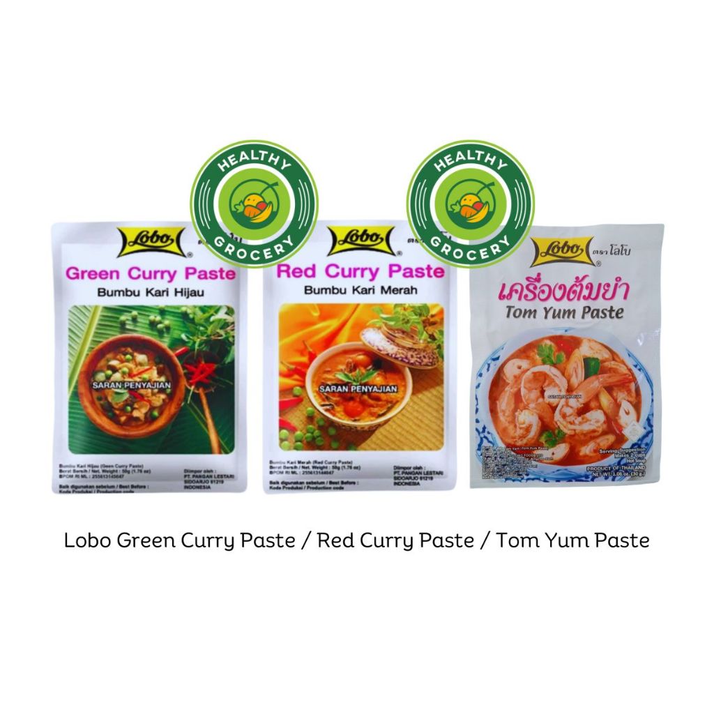 

LOBO Curry Paste Green Bumbu [50 g] Bumbu Kari Hijau / Tom Yum Paste / Red Curry