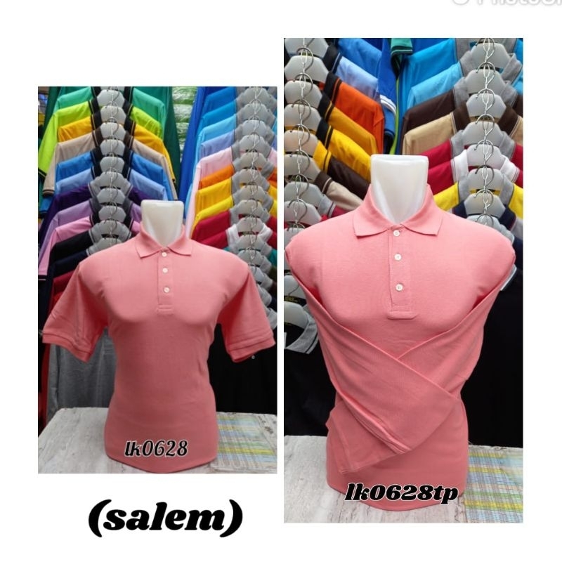 kaos kerah polo premium pink salem polos 607 pratama