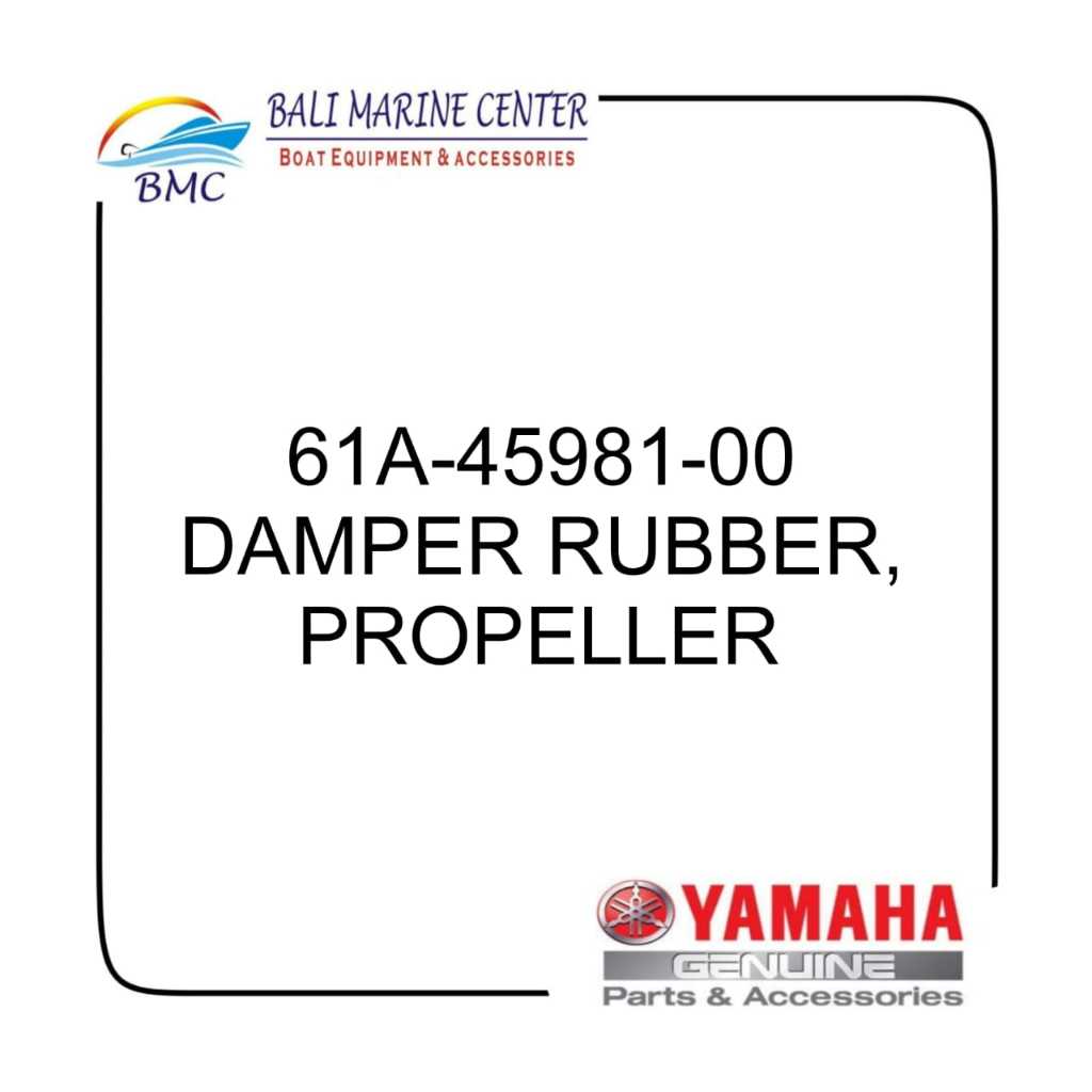 61A-45981-00 DAMPER RUBBER, PROPELLER 200PK ORI YAMAHA