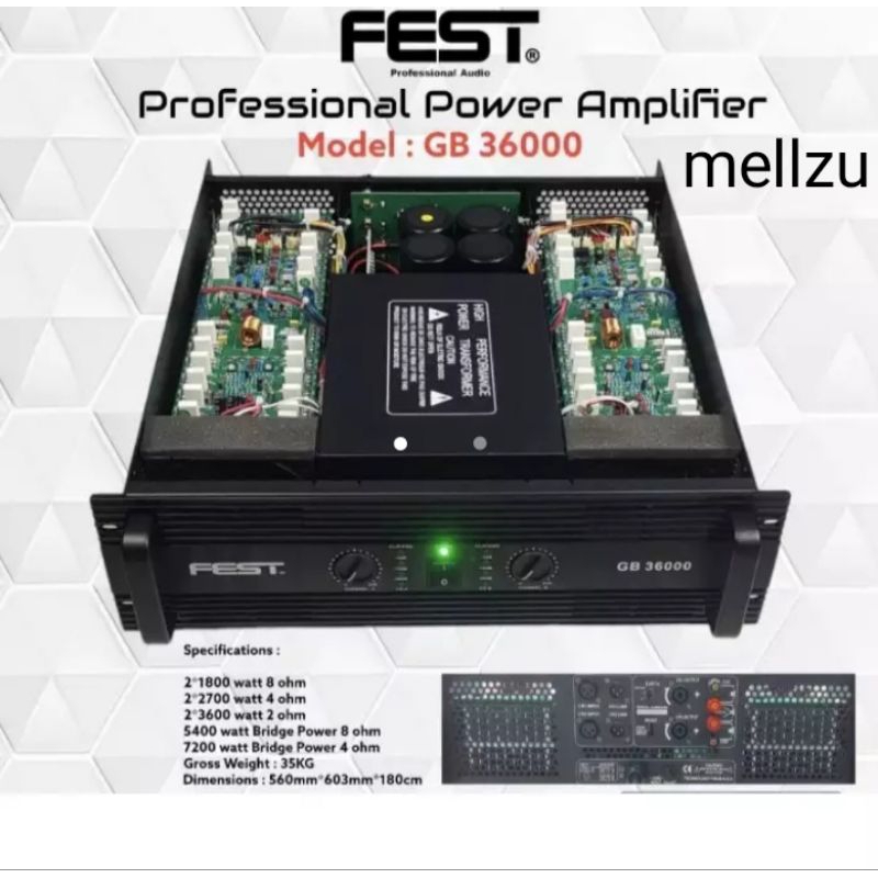 Power FEST GB 36000 Original Amplifier Fest GB36000