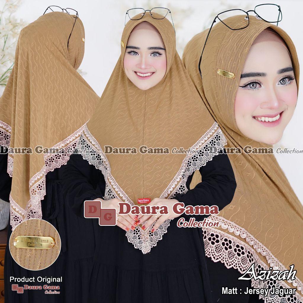 AZIZA JILBAB INSTAN RENDA PET BUSA ANTEM ORI DAURA GAMA