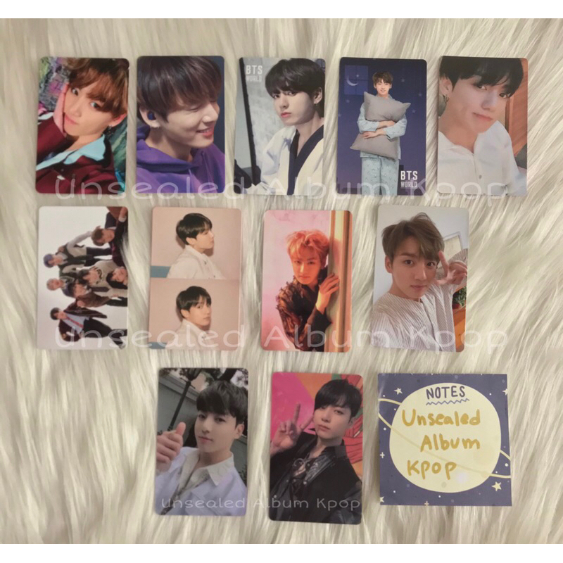 OFFICIAL Jungkook Photocard PC - Love Yourself, Her, Tear, Answer, Map Of The Seoul MOTS, Persona, Y