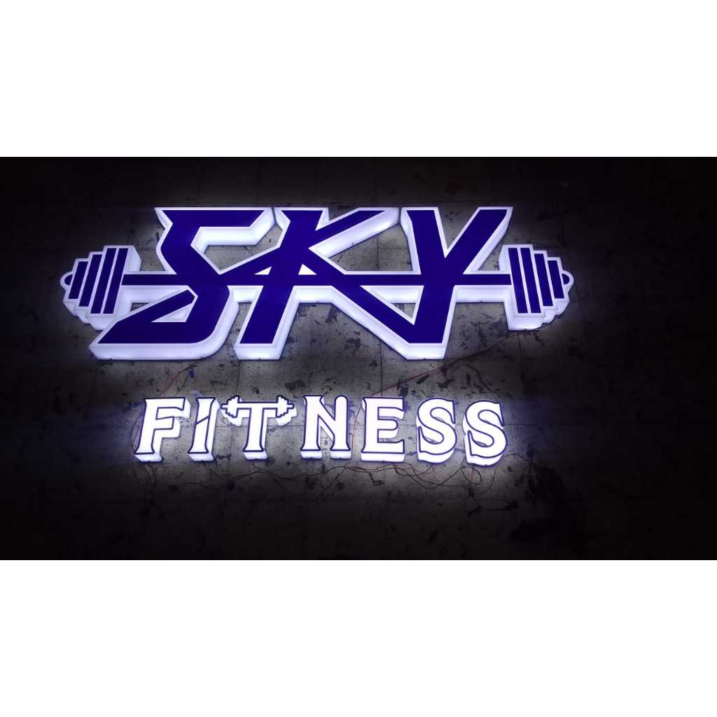 Huruf Timbul Akrilik Led Lampu Nyala.