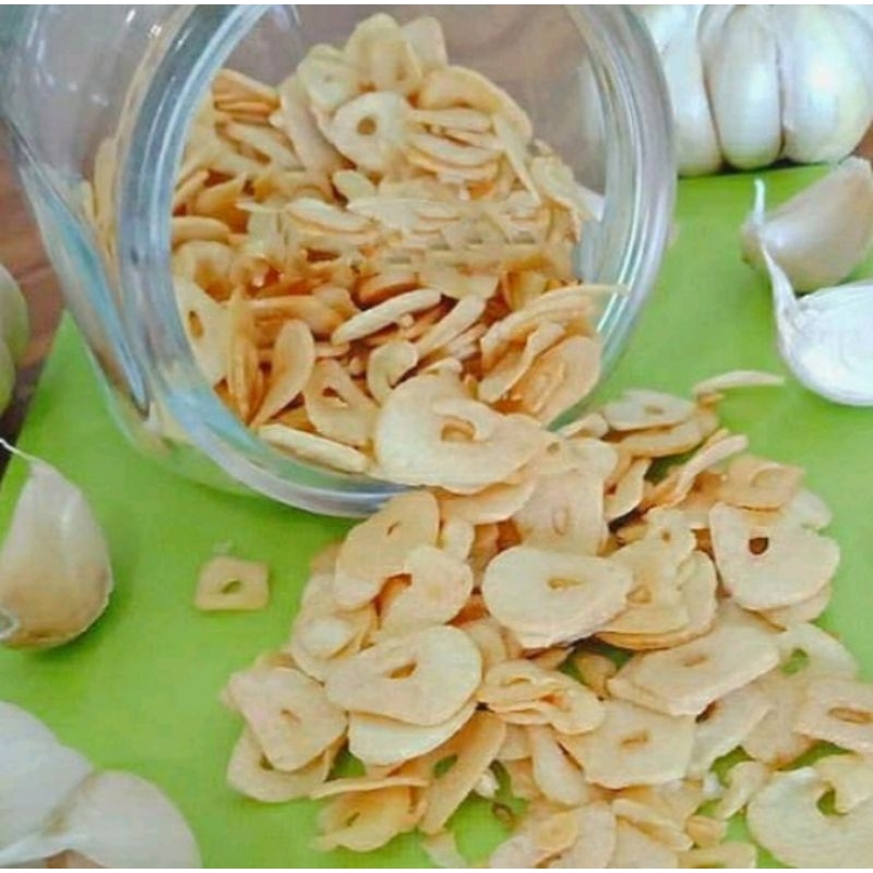 

bawang putih goreng asli tanpa tepung