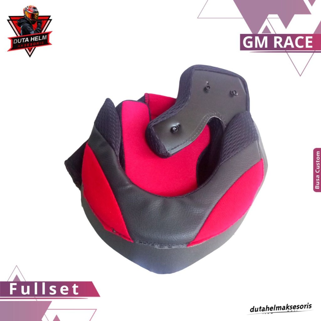Busa Helm Gm Race Pro Full Face Custom