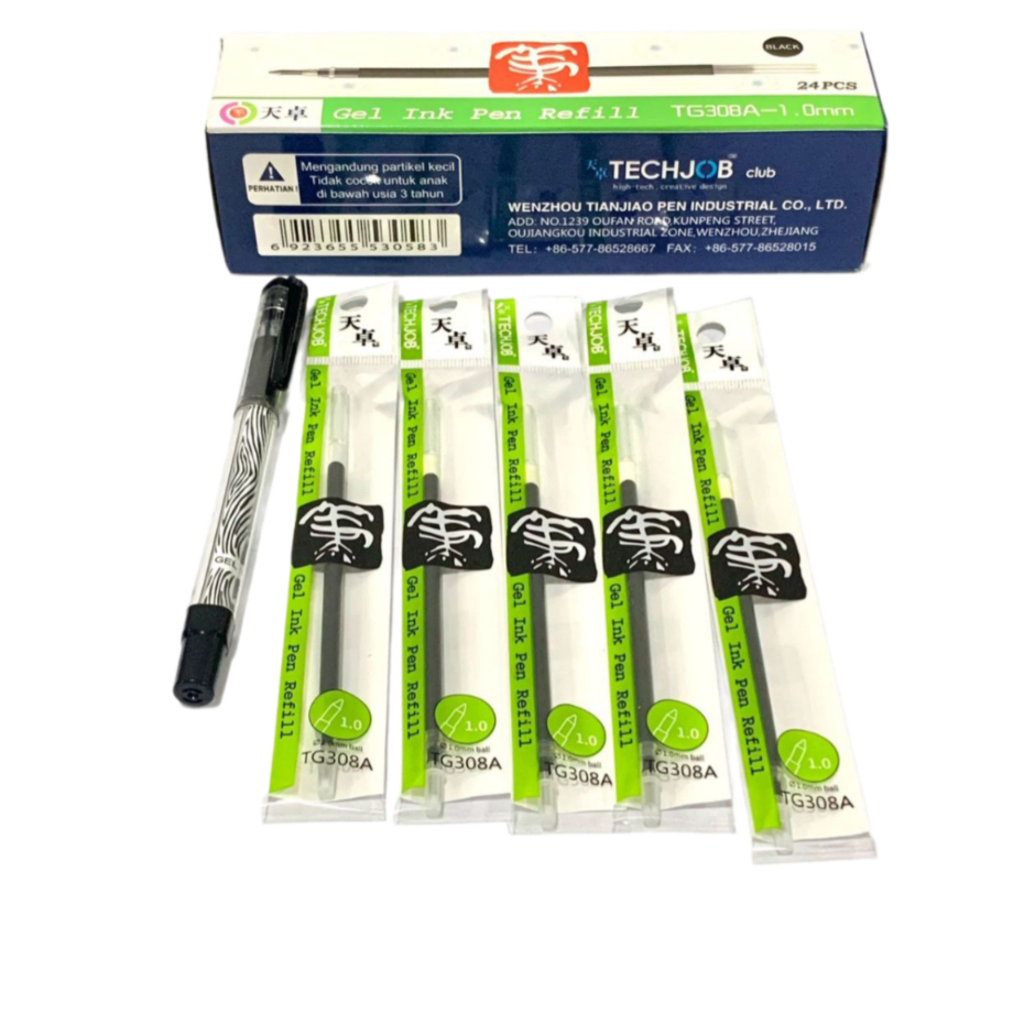 

REFILL BOLPOIN GEL / ISI BOLPOIN GEL / REFILL PULPEN GEL / ISI PULPEN GEL / REFILL PEN GEL / ISI PEN GEL TIZO / TECHJOB TG308A / TG340 HITAM