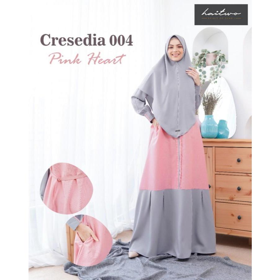 SALE DISC 30% Cresedia 004 Gamis Haitwo / gamis nibras / baju nibras / baju sarimbit / baju gamis / 