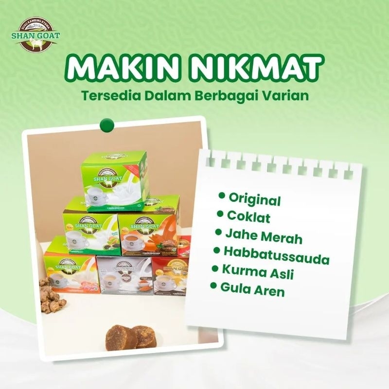 

Susu Kambing Shan Goat Varian Rasa.