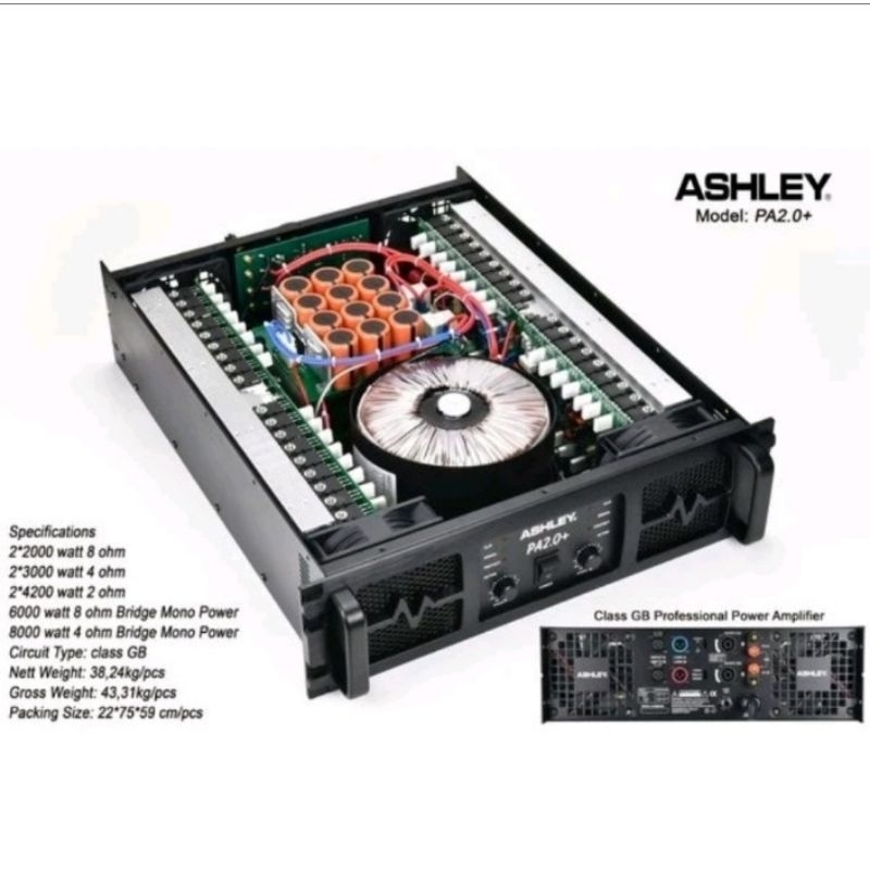 POWER ASHLEY PA 2.0+ CLAS GB BADAK 2000 WATT ASHLEY PA 2 0 CLAS GB 2000 WATT POWER ASHLEY