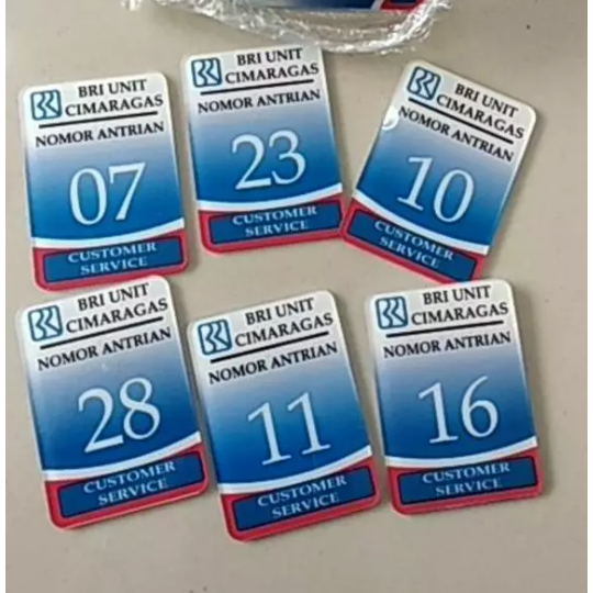 

Custom Akrilik Nomor Antrian Acrylic Angka UV PRINT