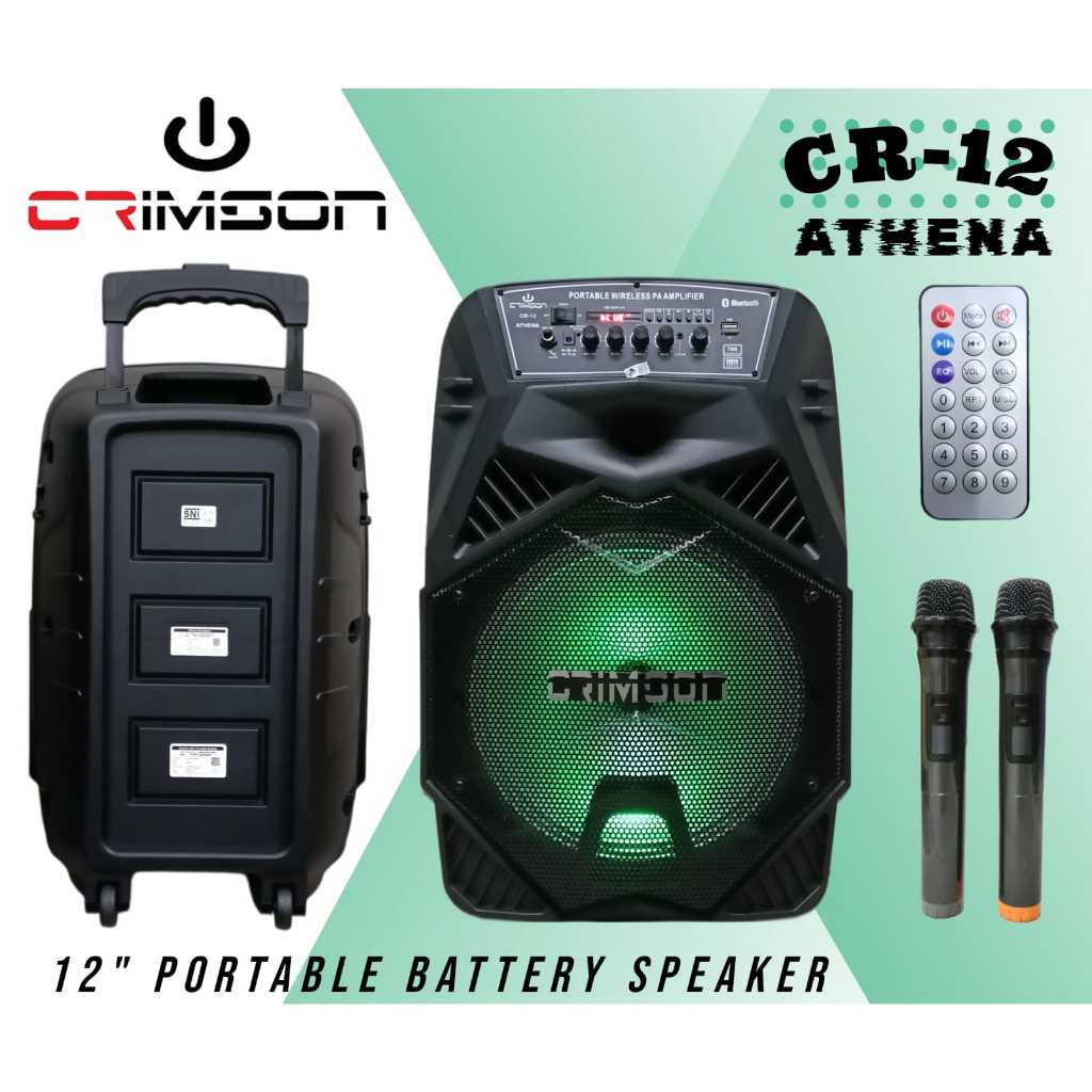 Speaker portable meeting crimson 12 inch athena