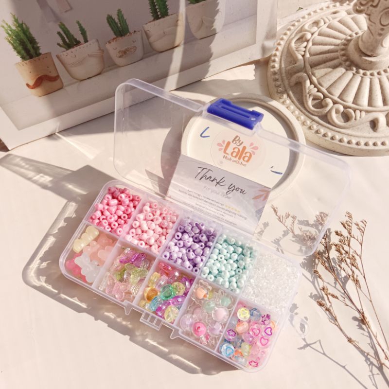 Paket  DIY meronce manik / manik box cantik