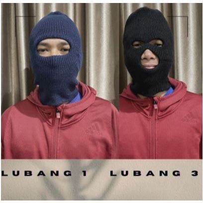 KUPLUK NINJA PRIA DEWASA TEBAL/ KUPLUK RAJUT BOLONG 1/BOLONG 3  SEBO