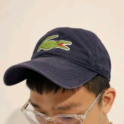 LACOSTE Topi Signature Big Logo Navy
