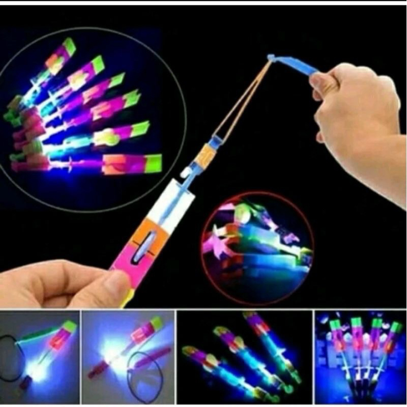 Ketapel Lampu led Ketepel Pelontar baling baling slepetan kitiran Panah Lampu Apolo Nyala terbang vi