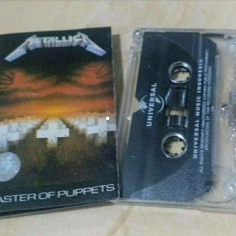 Kaset Metallica Album Master Of Puppets