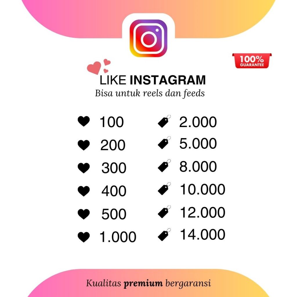 Like Instagram Post/Reels/Real Permanen/For Feed or Reels