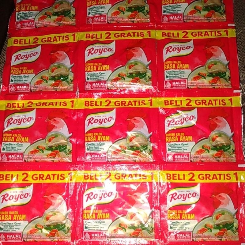 

royco bumbu kaldu rasa ayam kemasan sachet BELI 2 GRATIS 1