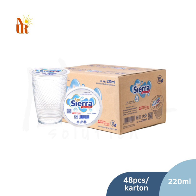 

Sierra Cup 220ml x 48pcs [Karton] / Air Mineral