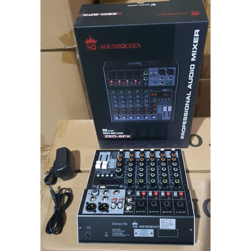 MIXER SOUNDQUEEN ZED-6FX ORIGINAL SQ ZED4FX