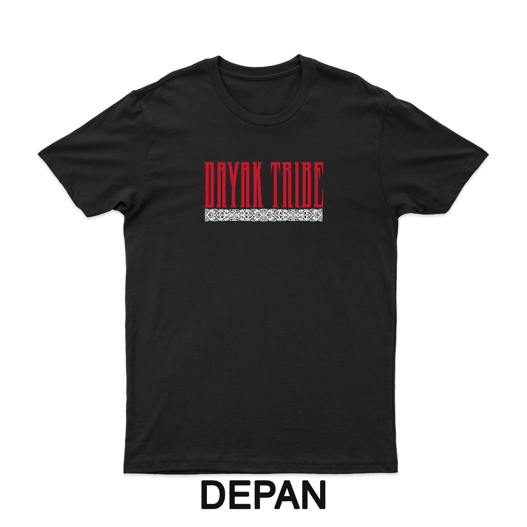 Baju Kaos Dayak - Dayak Tribe | Hitam | Mayar