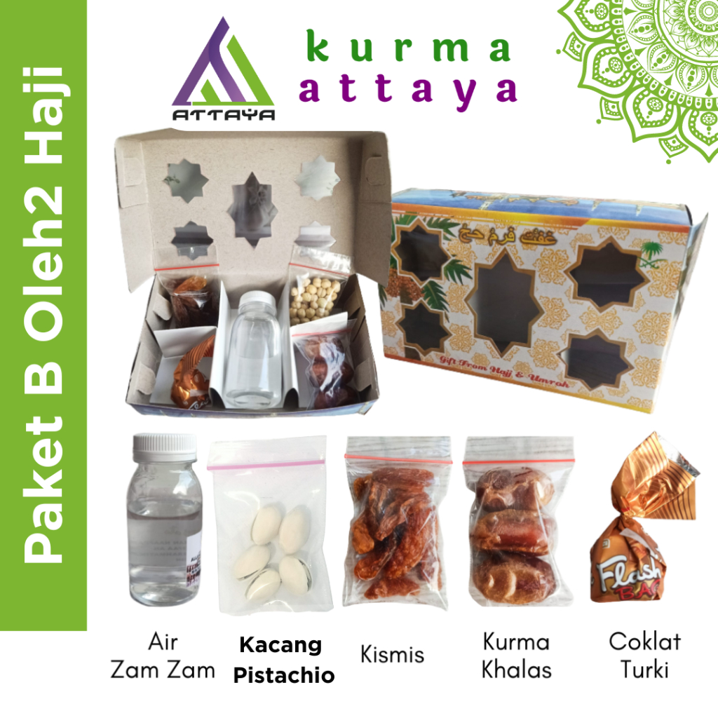 

Paket B Oleh Oleh Haji Dan Umroh lengkap dengan air zam zam