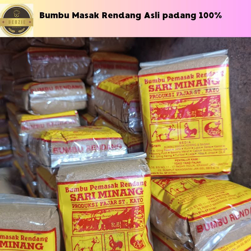 

Bumbu masak rendang / bumbu rendang asli padang / sariminang