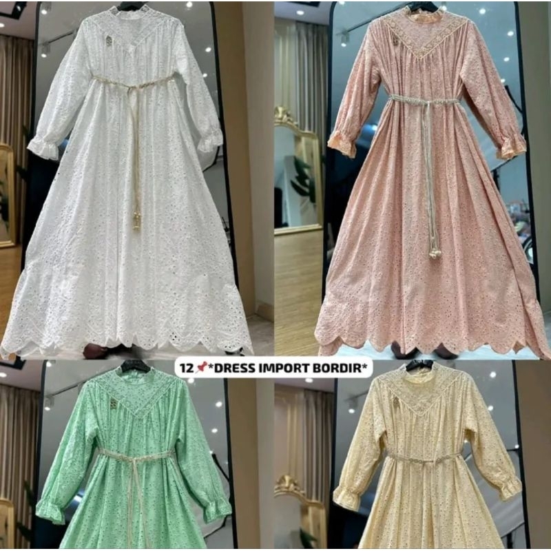 Dress Shellasaukia sale Rijek minor dress original ss bahan katun bordir import premium