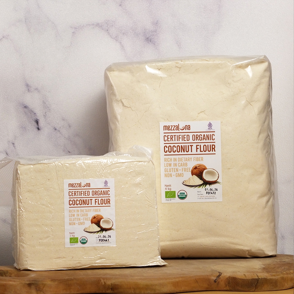 

RB Tepung Kelapa Organik Mezzaluna 1000gr 1kg Organic Coconut Flour Diet Keto 1 kg