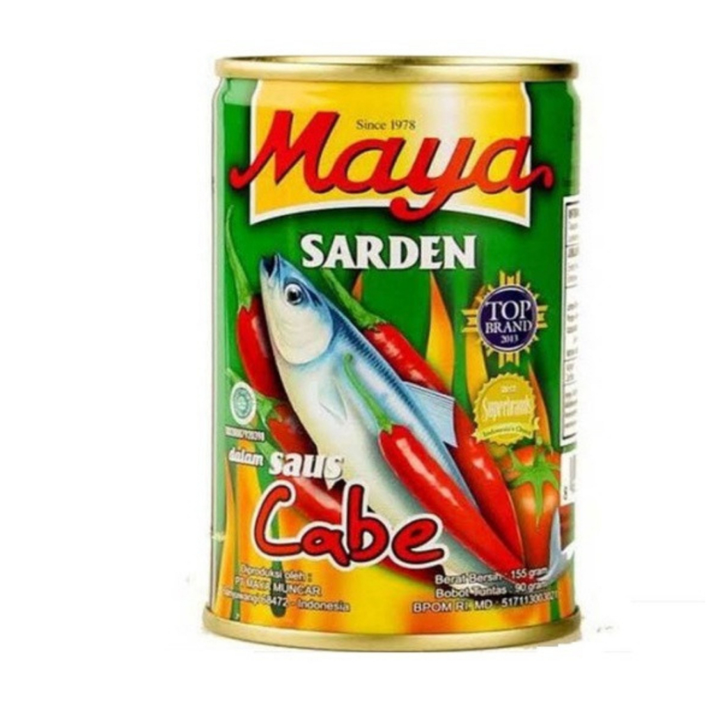 

MAYA SARDEN SAUS CABE KALENG BESAR 425g