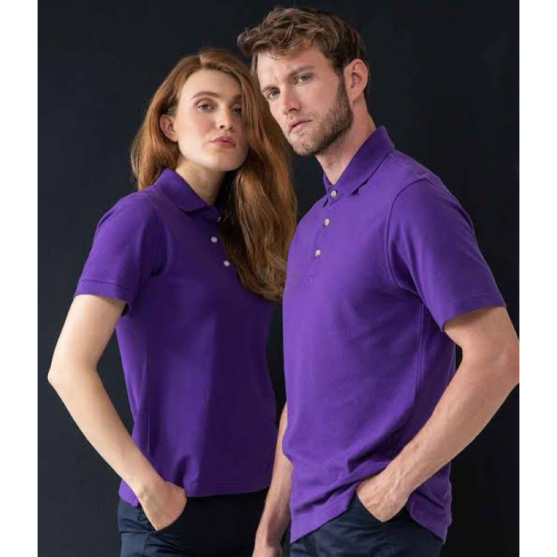 KAOS KERAH POLOS UNGU VIOLET UNGU TERONG - POLO SHIRT