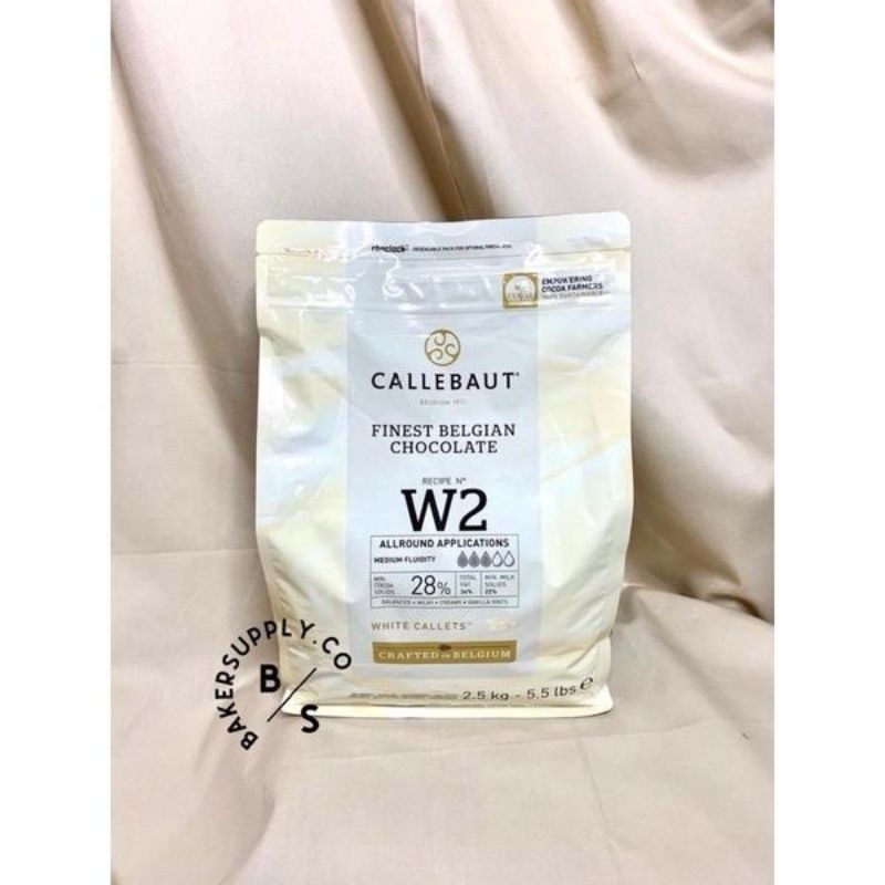 

callebaut w2 white chocolate 28% couverture repack 1kg