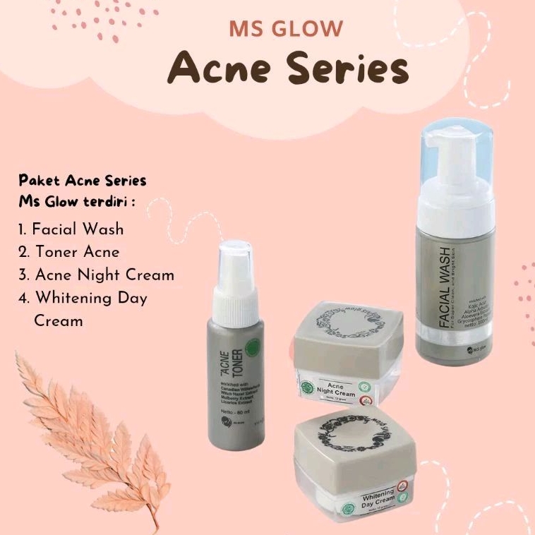 Acne Series Ms Glow/Ms Glow Original Murah/Paket Acne Ms Glow/Paket Wajah Ms Glow/Paket Acne